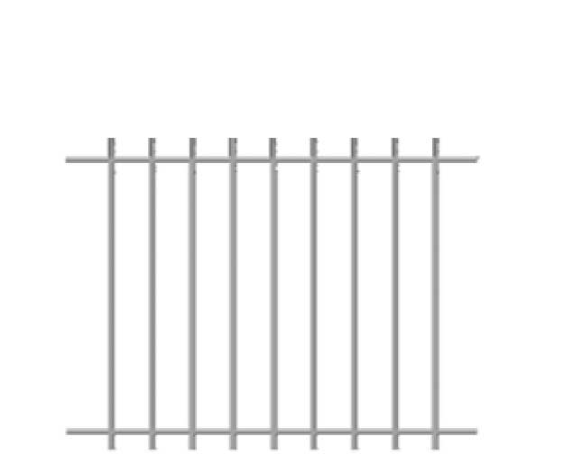 modèle 1 clôture gamme Prestige portails acier tech-innov fabrication installation portails en Charente Maritime