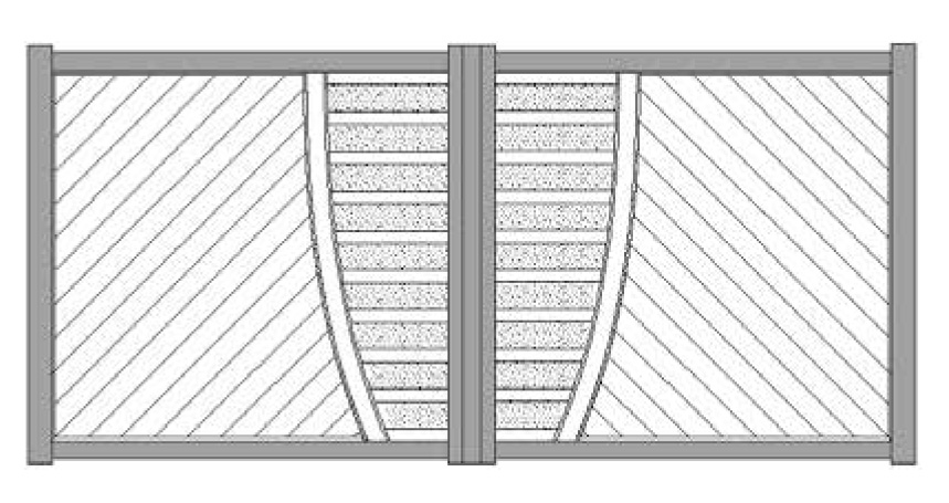modèle cagnes gamme Design portails aluminium tech-innov fabrication installation portails en Charente Maritime