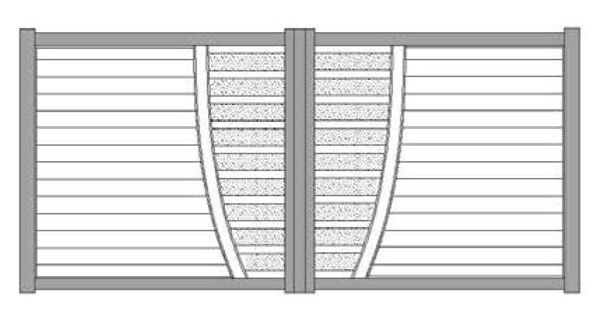 modèle cagnes gamme Design portails aluminium tech-innov fabrication installation portails en Charente Maritime