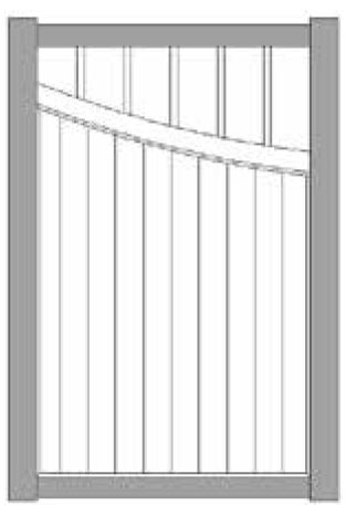 modèle Delta portillon gamme Design portails aluminium tech-innov fabrication installation portails en Charente Maritime