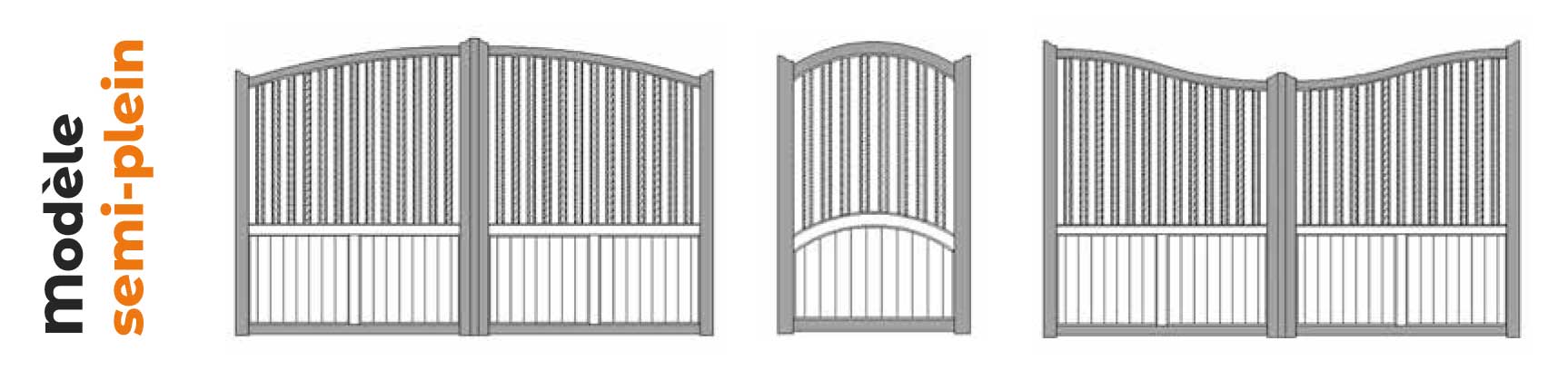 modèle gamme Martinique portails aluminium tech-innov fabrication installation portails en Charente Maritime