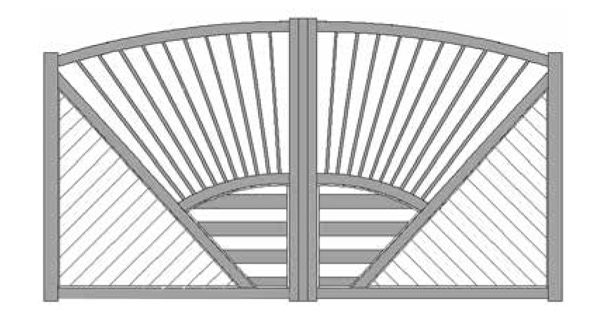 modèle Soleil gamme Design portails aluminium tech-innov fabrication installation portails en Charente Maritime
